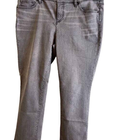 Lands End grey washed jeans - Picture 1 of 7